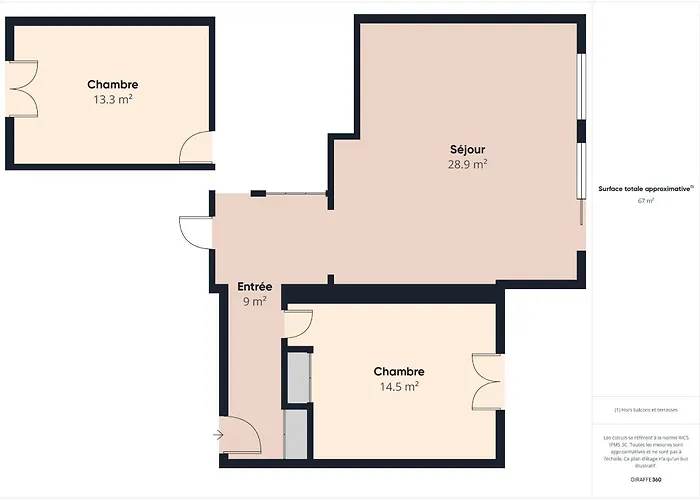 Appartement 200m De La De La Baule, 4 Adultes 1 Enfant *